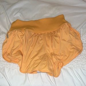 Free People Orange game time shorts
